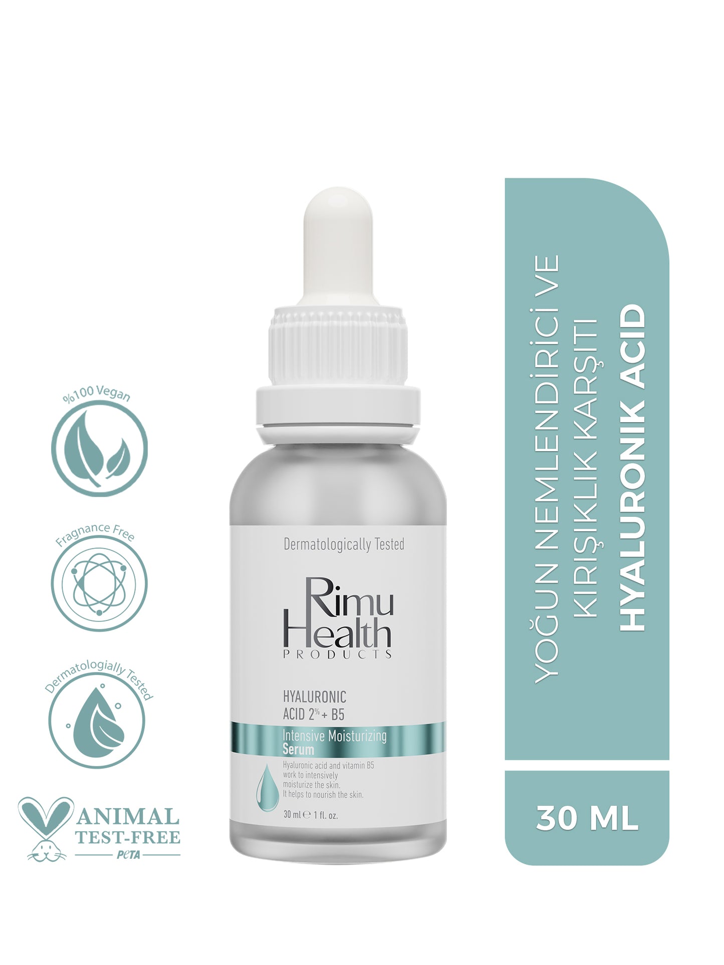 Tüm Cilt Tipleri İçin Yoğun Nemlendirici Serum 30 ml