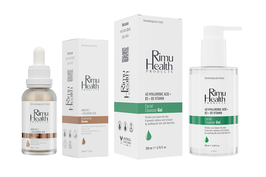 Yağlı Ve Karma Ciltlere Özel Cilt Tonu Eşitleyici, Leke Karşıtı Ve Yatıştırıcı Temizleyici Cilt Bakım Seti